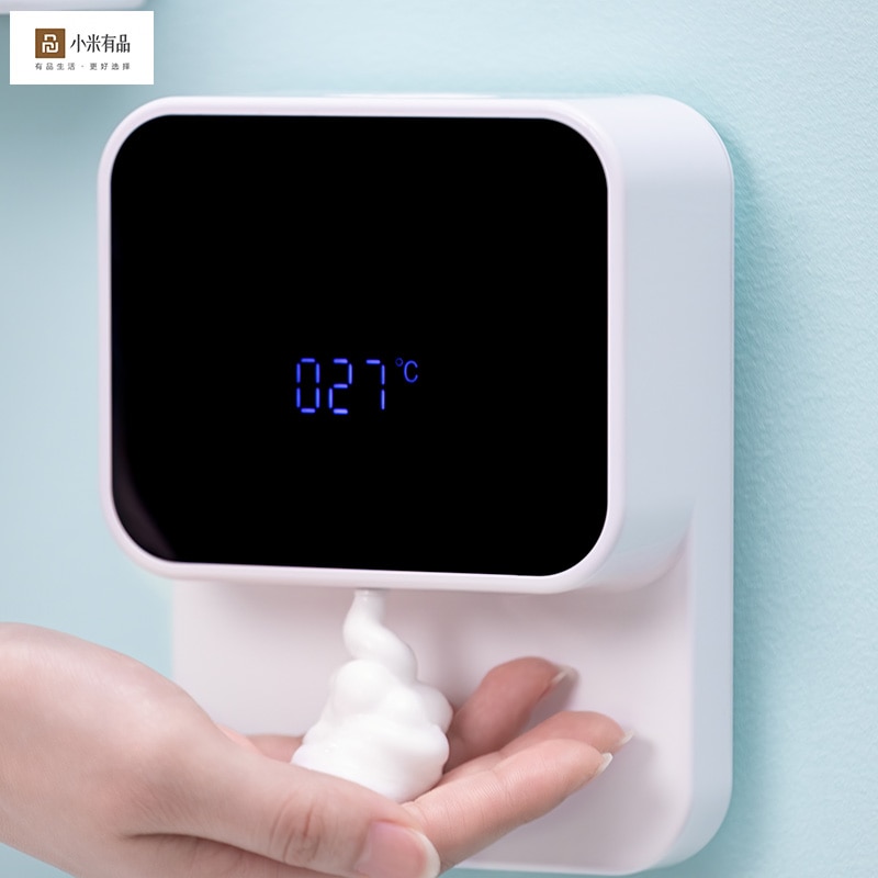 Youpin Original Led-anzeige Automatische Induktion Schäumen Hand Scheibe Sensor Haushalt Infrarot Schaum Seife Dispenser Für Häuser Mall