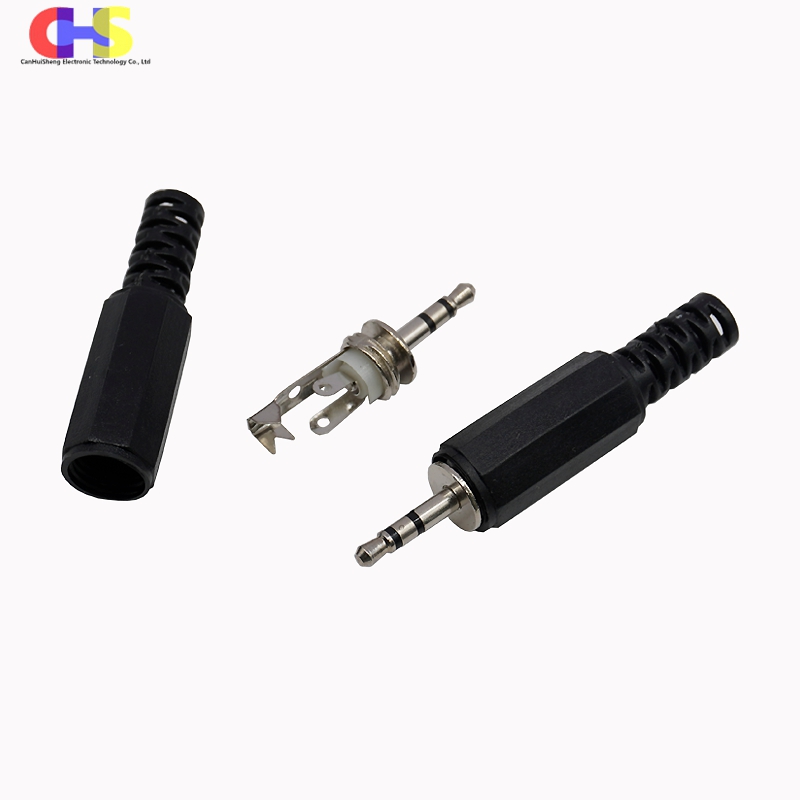 5 piezas, Enchufe macho de Audio para auriculares, conector para micrófono, 2,5mm/3,5mm, 2,5/3,5 secciones, 3/4