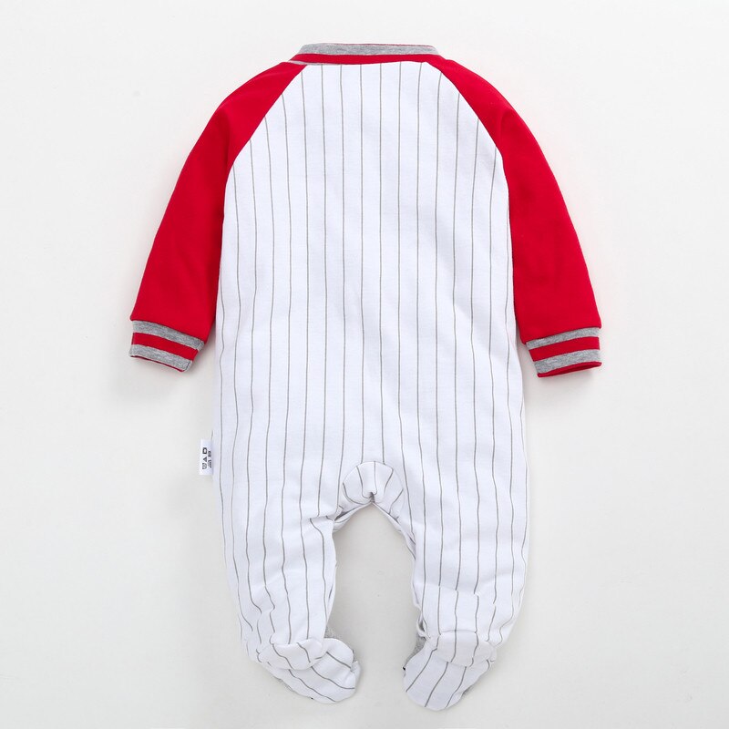 Baby Boy Baseball Romper Pasgeboren Footies Bebe Body Pak Baby Boy Kleding Jumpsuit 2022 Krijgen Een Gratis 30