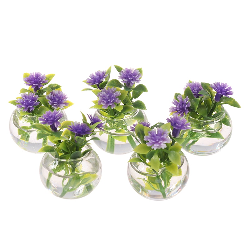 1:12 Miniatura casa delle bambole di Simulazione Piante in Vaso Verde mini Albero in Vaso per Il Verde Pianta in Vaso di Mobili Casa di Bambola Complementi Arredo Casa