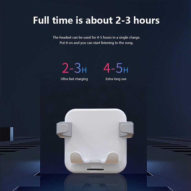 QI Wireless Charger Car Air Vent Charging Stand for Apple Airpods Air Pods 1 2 Airdots Earphone Quicharge Induction Dock Bracket