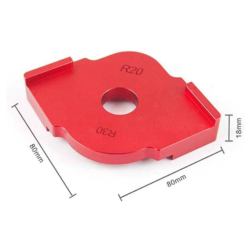 Aluminum Alloy Radius Jig Router Templates, Radius Quick-Jig Router Bit Templates for Routing Rounded Corners ,Set of 2