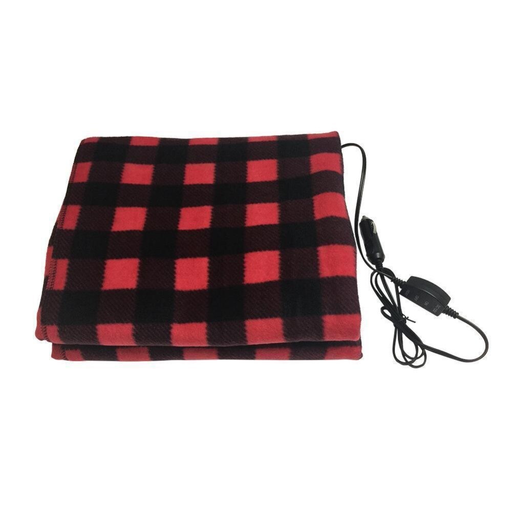 12v auton lämmityspeitto talvella lämmitetty 145 x 100cm ristikkoinen energiansäästöinen lämmin automaattinen sähköpeitto auton vakiolämpötilaan: B
