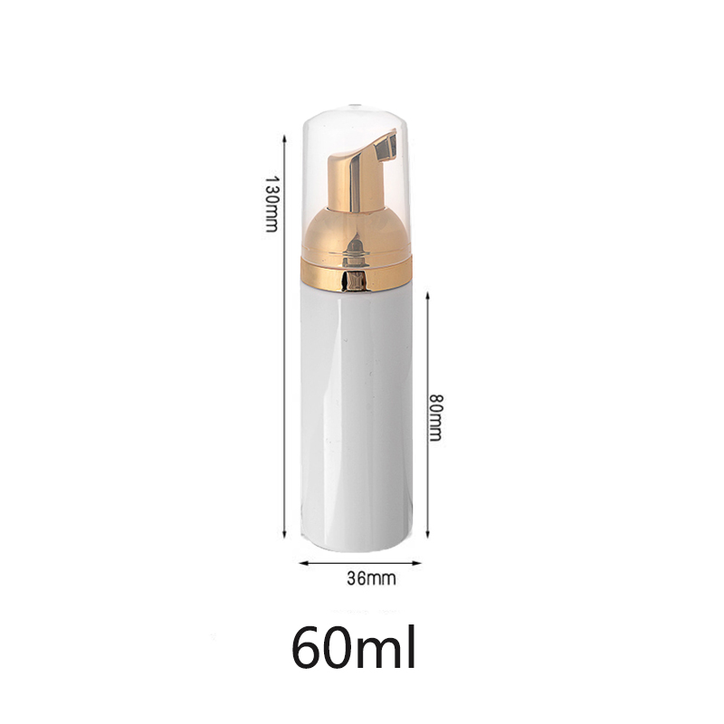 6 Teile/los 2 unzen/60 ml Kunststoff Schaum Pumpe Flasche Leere Gesicht Wimpern Kosmetische Flasche Reiniger Seife Spender für reinigung Schaum Flasche