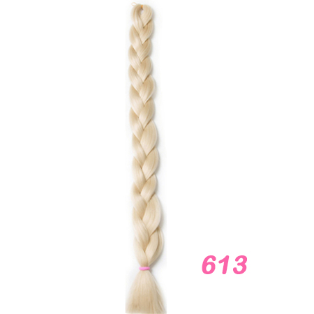 VERVES Vlechten Haar een stuk 82 inch Synthetische Warmte Fiber braid 165 g/stuk pure kleur gehaakte Jumbo Vlecht Hair Extensions