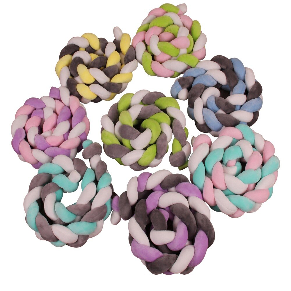 Lit de bébé de 100cm | de nœud de Protection, coussin de lit pour -né, accessoires de literie pour décor de chambre pour nourrissons