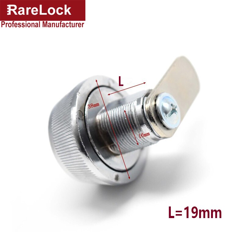 Digit Combination Drawer Lock Password Security Cam Lock for Tool Box Cabinet Mailbox MMS254 Rarelock D: L  19mm