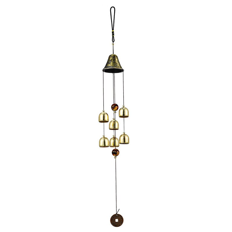 Relaxdays windgong in set van 2, metalen windorgels, binnen en buiten, tuindecoratie, hangend, feng shui, goud/zwart