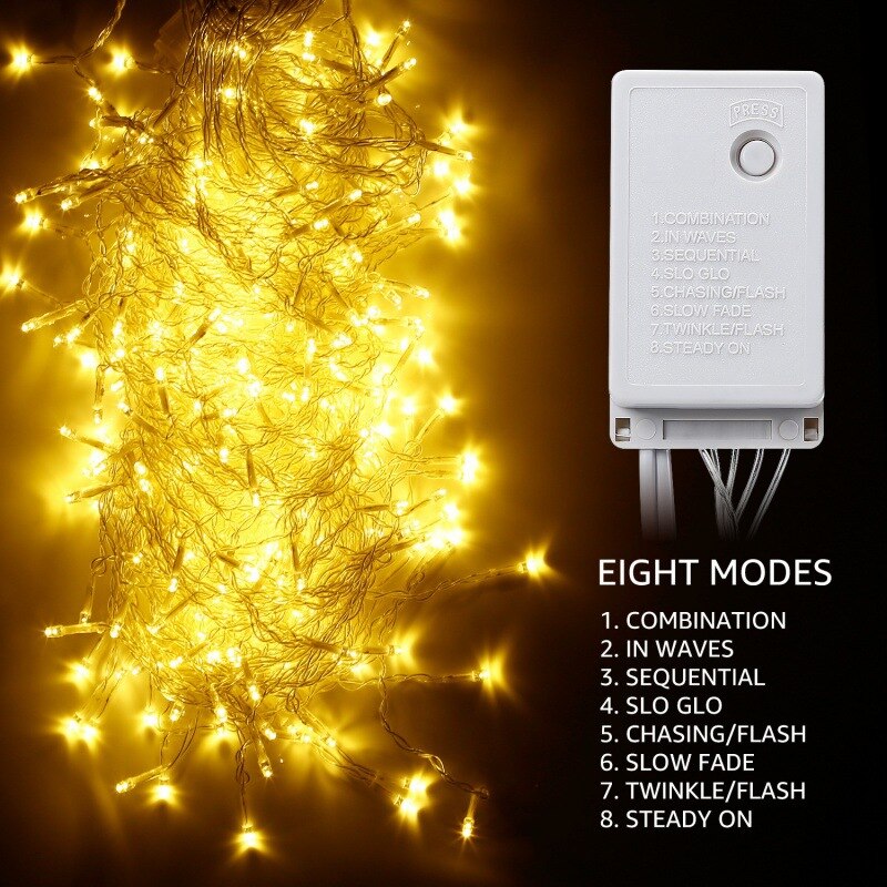Led String Lights Icicle Waterfall Garland Fairy Lights String Curtain Lights Christmas Lights Indoor Led Garland for Decoration