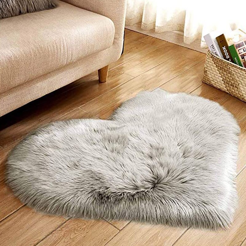 Område tæppe ultra bløde fluffy tæpper skridsikre tæpper luksuriøse tæpper moderne boligindretning til soveværelse stue: Grå