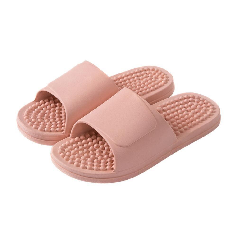 unisexe pantoufles chaussures de Massage intérieur maison doux antidérapant maison pantoufles tenue de femme résistant Massage confortable pantoufles: pink	40
