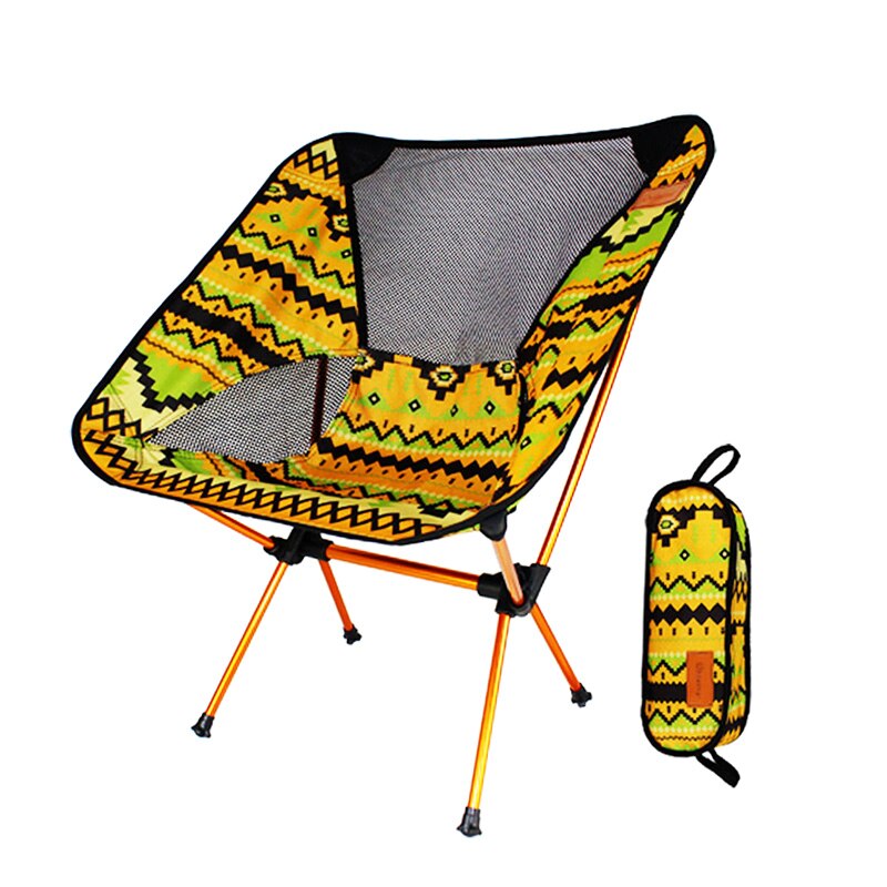 Campingstol bærbar foldestol udendørs vandre fiskestole til haven indendørs ultralet stol med opbevaringspose