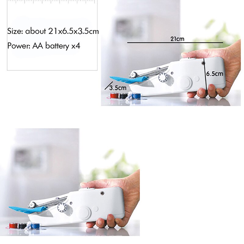 Portable Handheld Sewing Machine Cordless Electric Sewing Machine Home Sewing Quick Repair DIY Clothes Sewing Machine