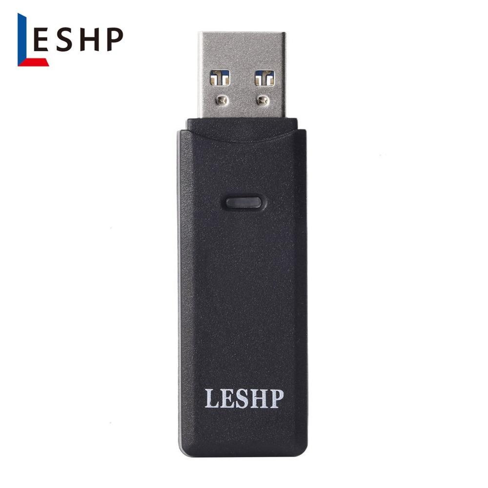 LESHP Ultra delgado conveniente para llevar anti-calor resistente a altas temperaturas USB 3,0 lector de tarjetas