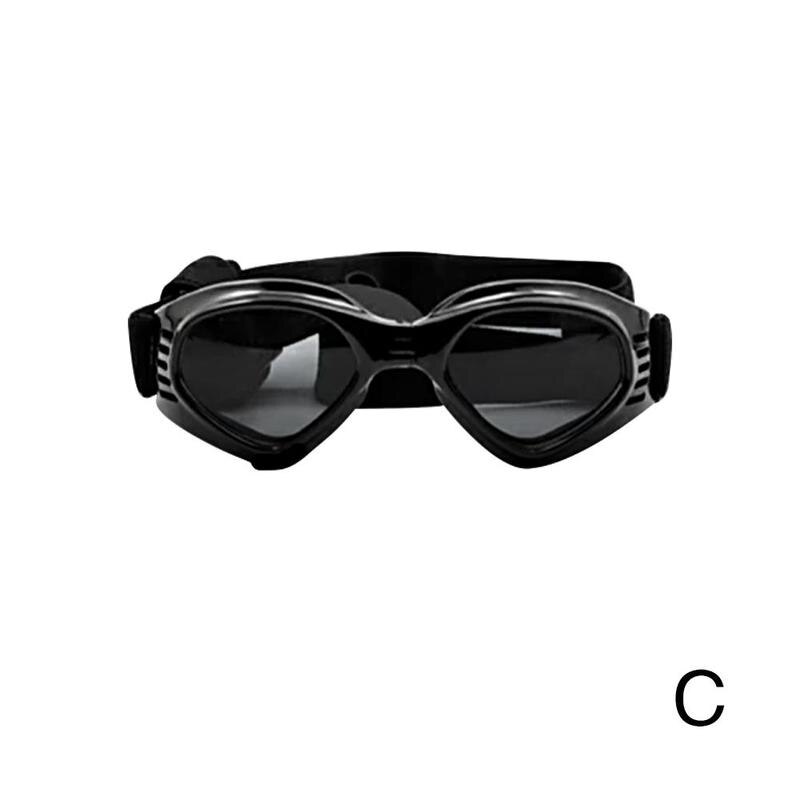 Casco anticolisión para mascota pequeña y bonita, protector de cabeza para perros y gatos, gafas de esquí, casco para mascotas pequeño y negro: C