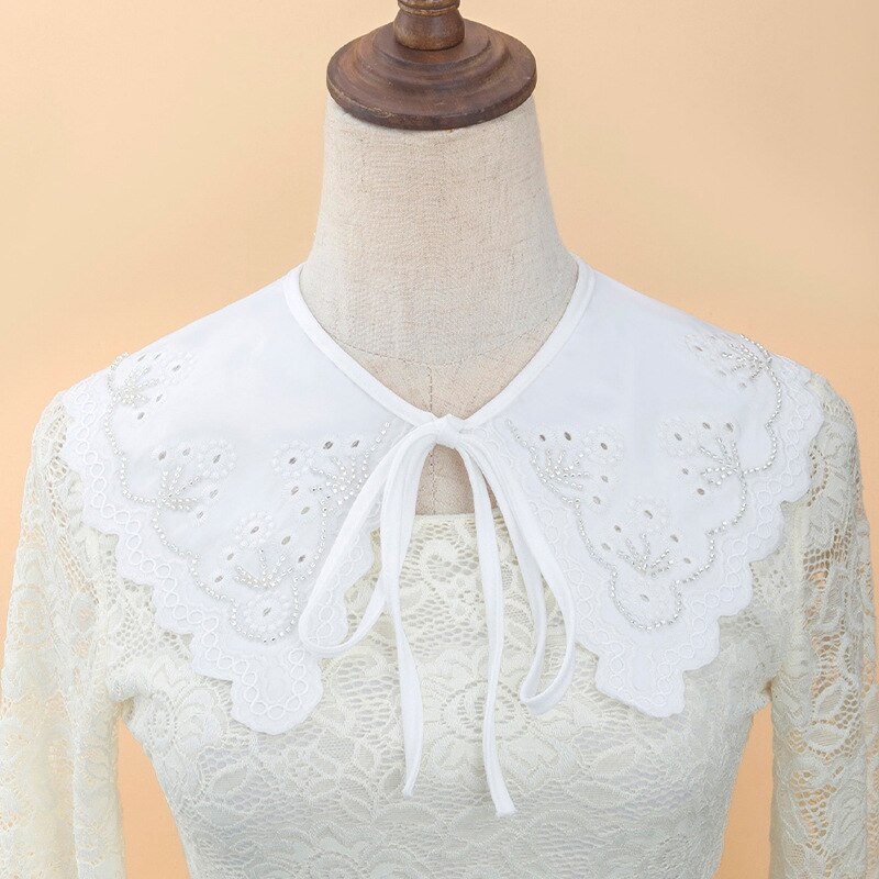 Vrouwelijke Overhemd Nep Kragen Sjaal Voor Vrouwen Mini Cape Half Shirt Afneembare Kraag Dames Verwijderbare Shirt Valse Kraag Accessoire