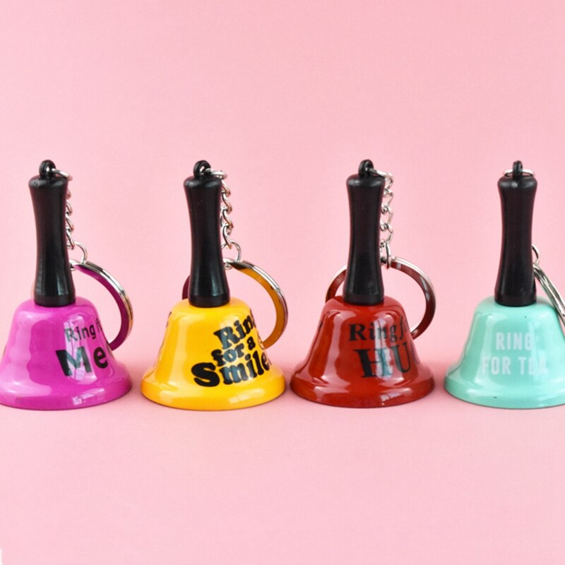 Pet Training Handheld Bell With Keychain ABS Call Ringing For Potty Alarm Service Dinner Bell Copper Metal Jingle Bells 1
