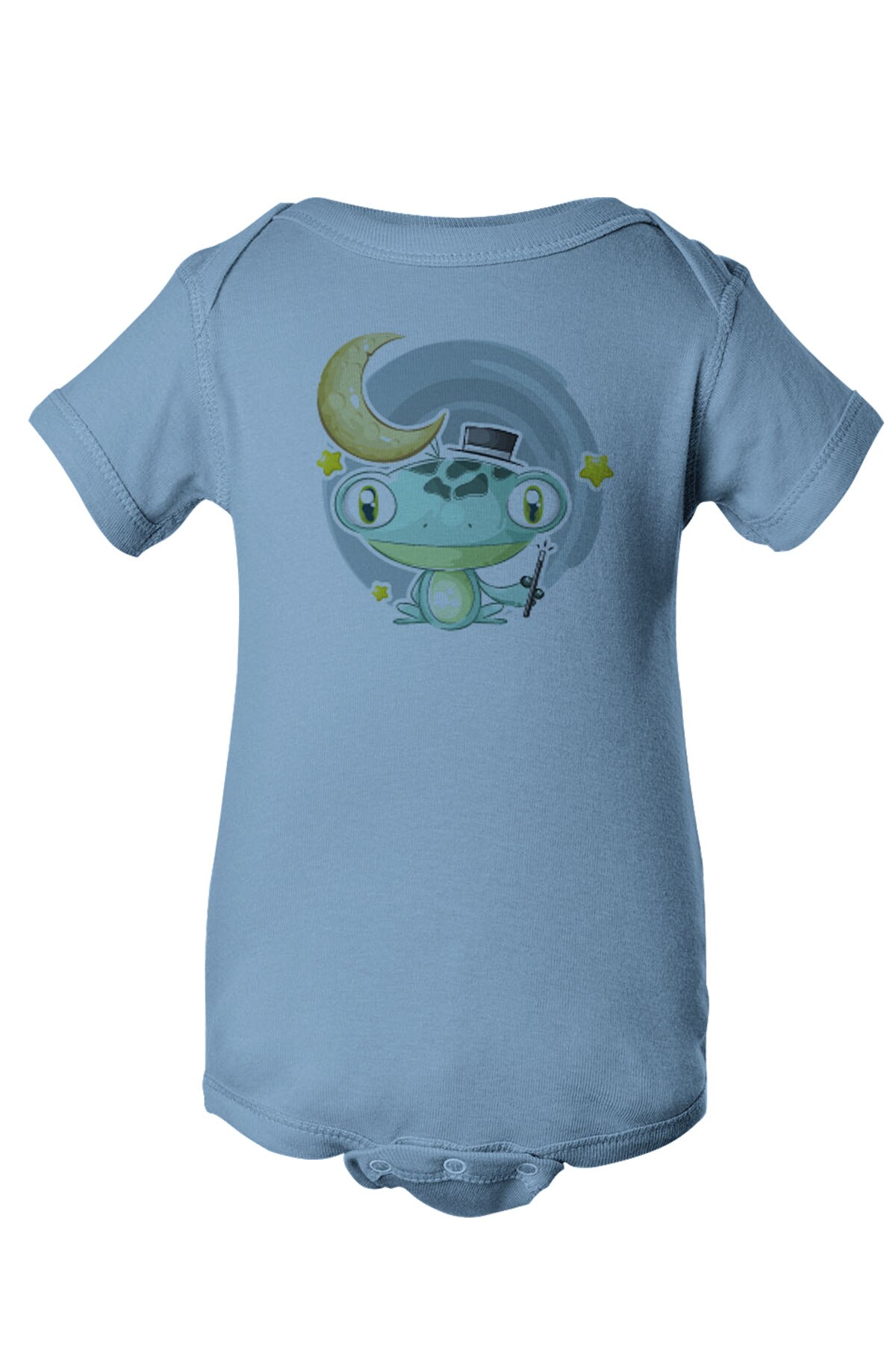 Angemiel baby tovenaar kikker baby jongen de zibin blauw