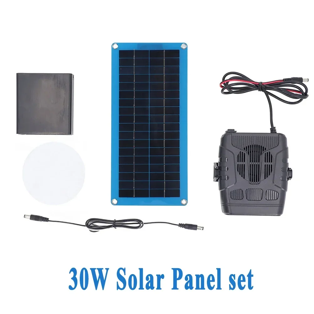 Solar Power Electric Heater 12V 20W 30W Winter Powered by Sunlight Drying and Heating Protable Outdoor Camping Car Pets Warmer: WHITE