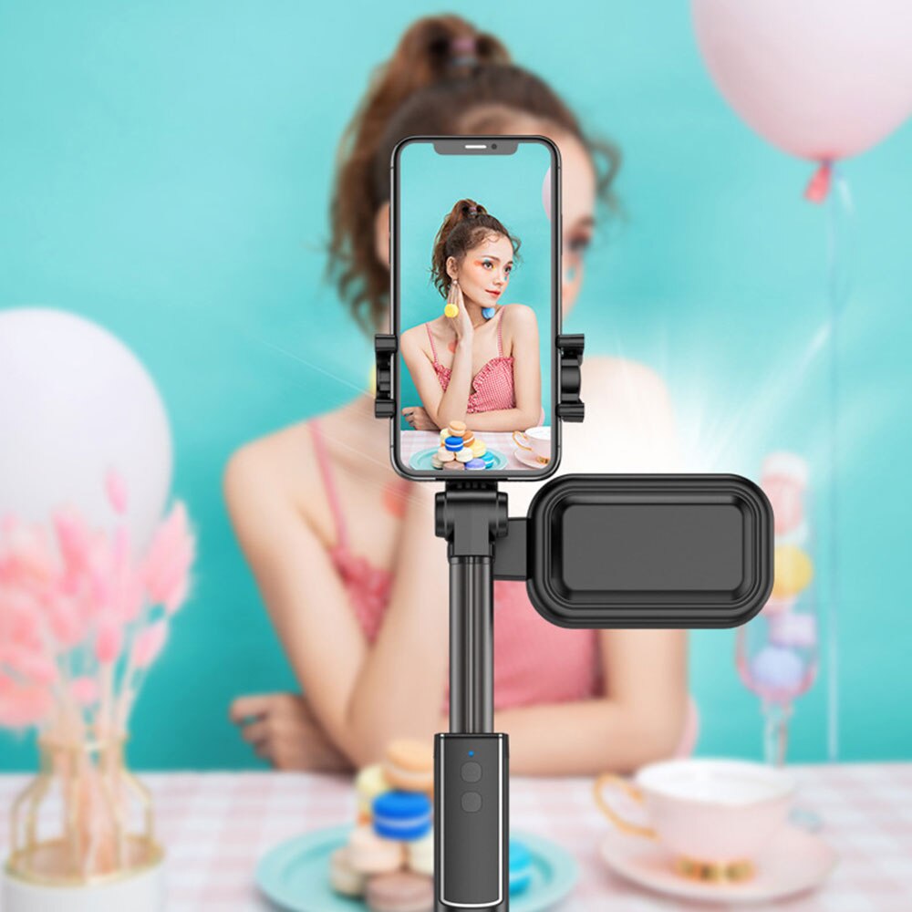 Bluetooth Statief Selfie Stick Voor Mobiele Telefoon Stabilisator Selfie Stok Statief Voor Xiaomi Huawei Afstandsbediening (Geen LED Licht)