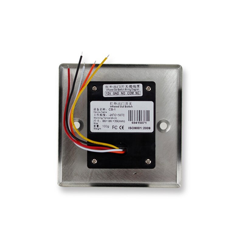 LED Exit Button Release Push Switch for Access Control System for Home Security Protection