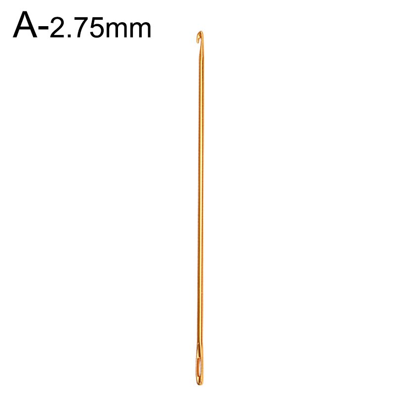 3pcs/set Crochet Needle Hooks Knitting Sewing Needles Aluminum Handle with Hole For DIY Hand Knitted Weaving Sewing Craft Tools: A-1PC