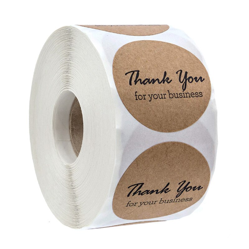 1 inch Round black "THANK YOU FOR YOUR ORDER " Stickers seal labels 50pcs stickers scrapbooking for Package stationery sticker: YH214-50pcs