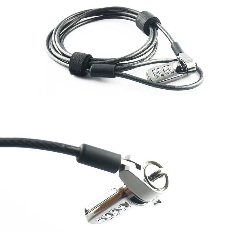 Notebook Laptop Combinatie Lock Beveiliging Kabel 4 Cijferige Wachtwoord Beveiligingen Anti Diefstal Apparaat QJY99