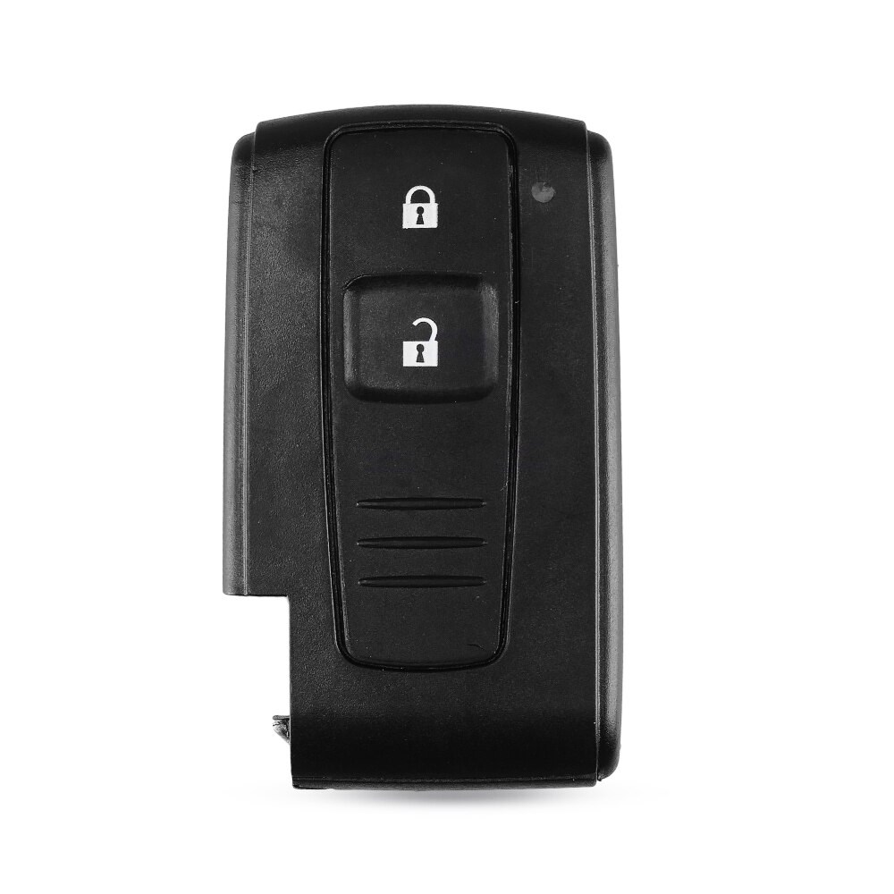 KEYYOU 2/3 Button Remote Smart Car Key Cover For Toyota Prius 2004 - Corolla Verso Camry With / No Uncut Blade: 2 Buttons No Blade