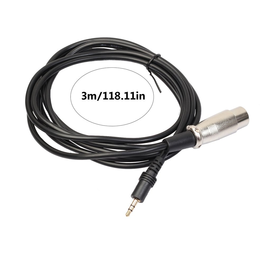 Xlr 3 Pin Female To Right Angle 1/8 Xlr3F To Right-Angle 3.5 Mm Trs For Dv Camera/ Microphone Mic