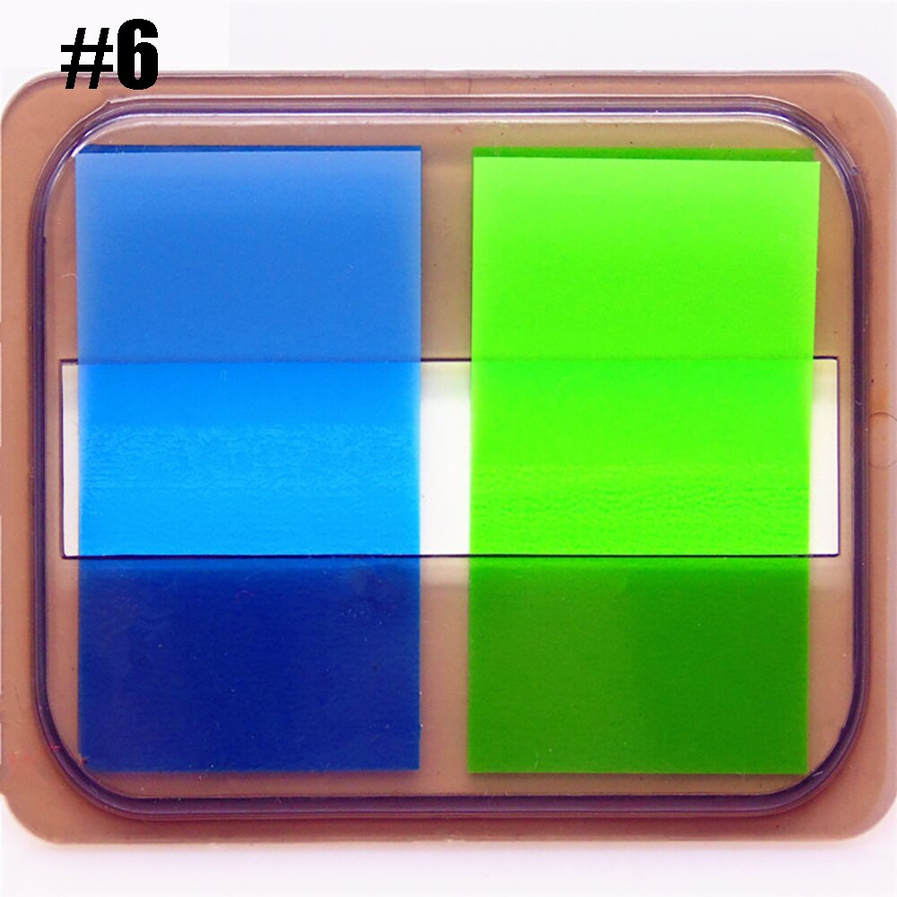 Fluorescence colour Self Adhesive Memo Pad Sticky Notes Bookmark Point It Marker Memo Sticker Paper Office School Supplies: 6