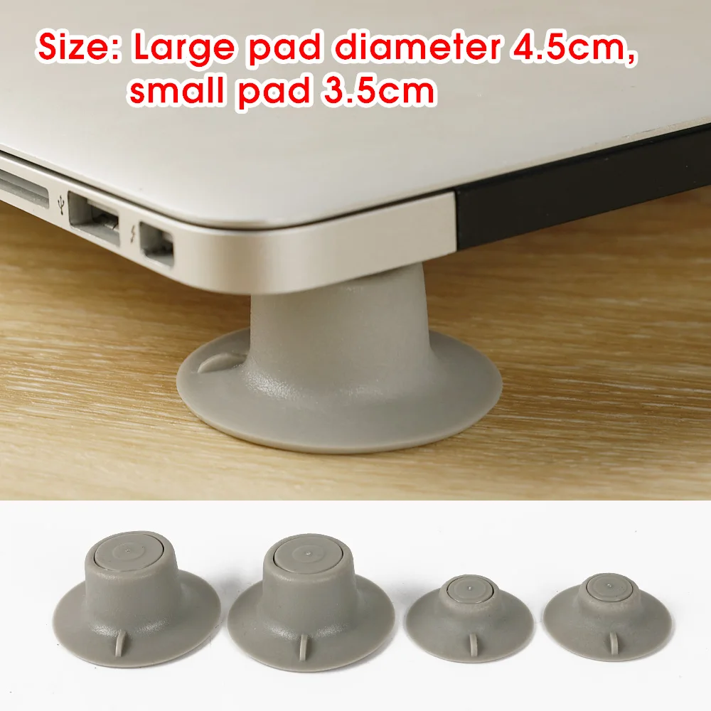 Metalowa składana podstawka pod laptopa Antypoślizgowa podstawa wspierająca Macbook Pro Air Lenovo Thinkpad PC Laptop Mini Cooling Holder Feet: Różowy
