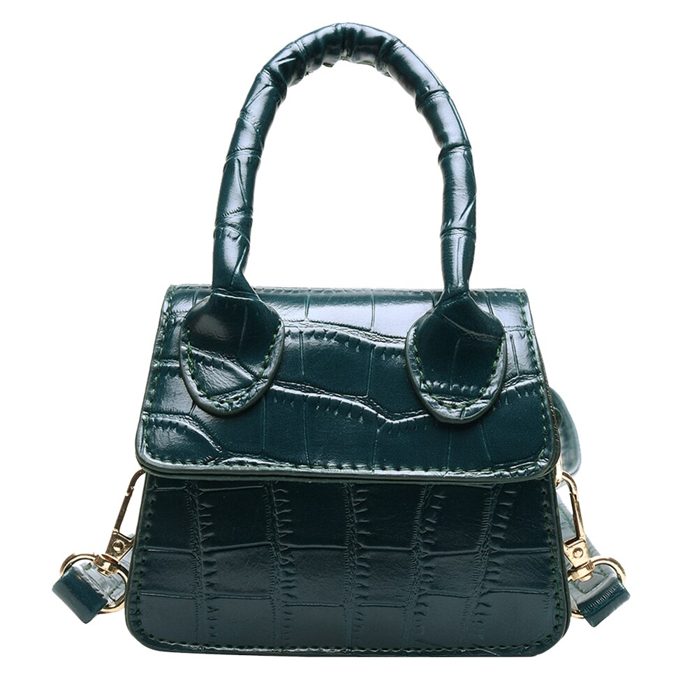 Modische Frauen Schulter Umhängetaschen PU Leder lässig Bote Handtasche für Einkaufen und Reisen Dekoration: blau