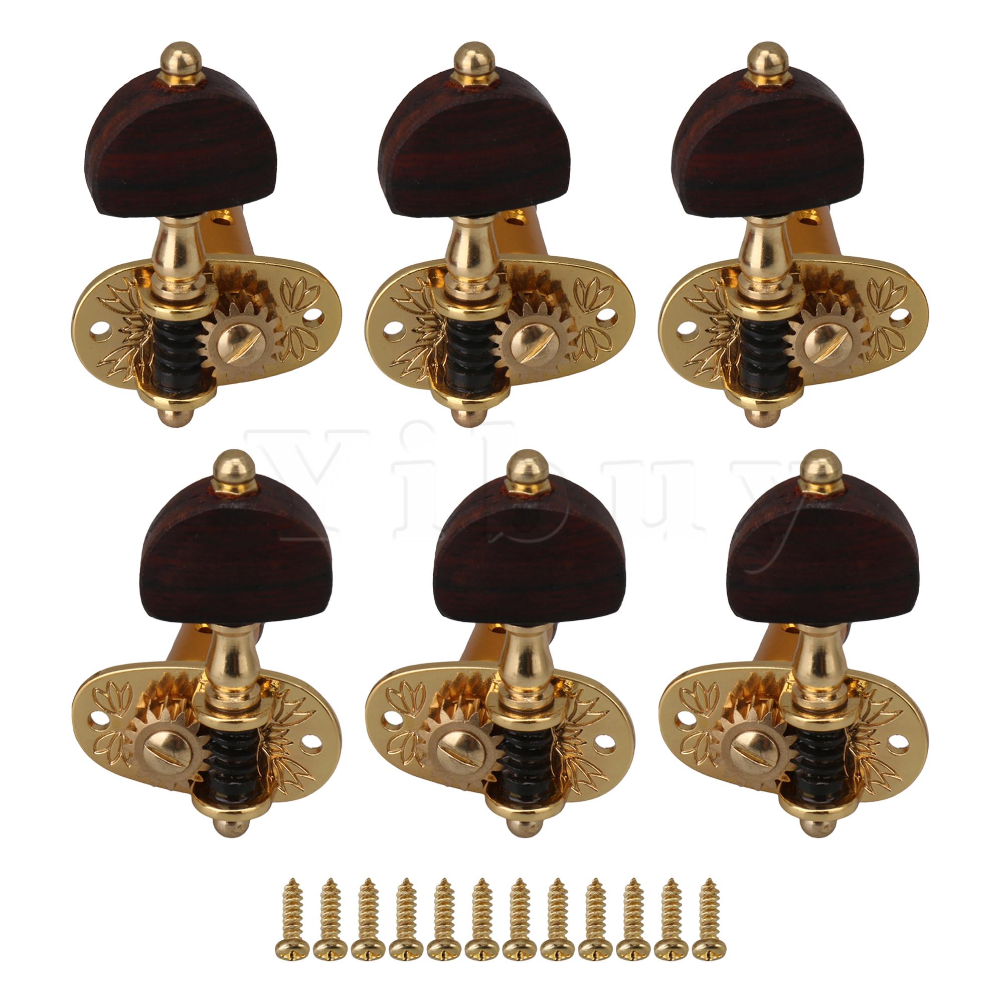 Yibuy 3 l 3r nikkel gitaar stemmechanieken voor akoestische gitaar: Goud