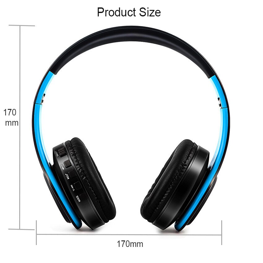 Upgraded 5.0 Bluetooth Earphone 10 Hours Working Stereo Wireless Headphones Foldable Handsfree Headset with MIC for Mobile Phone