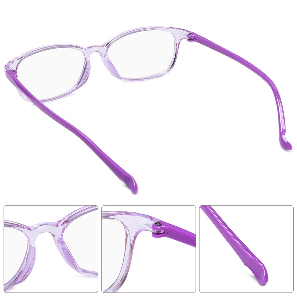 Kids Eyeglasses Blue Light Blocking Glasses Boy Girl Square Frame Computer Eyeglasses Clear Lens Optical Anti Radiation Glasses