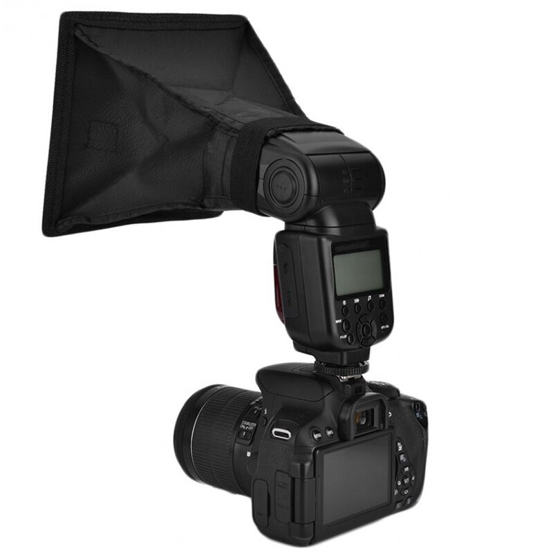 Diffuseur de Softbox Flash de photographie chaude 15X17Cm Kit de Mini Softbox noir pour appareil photo Nikon Canon