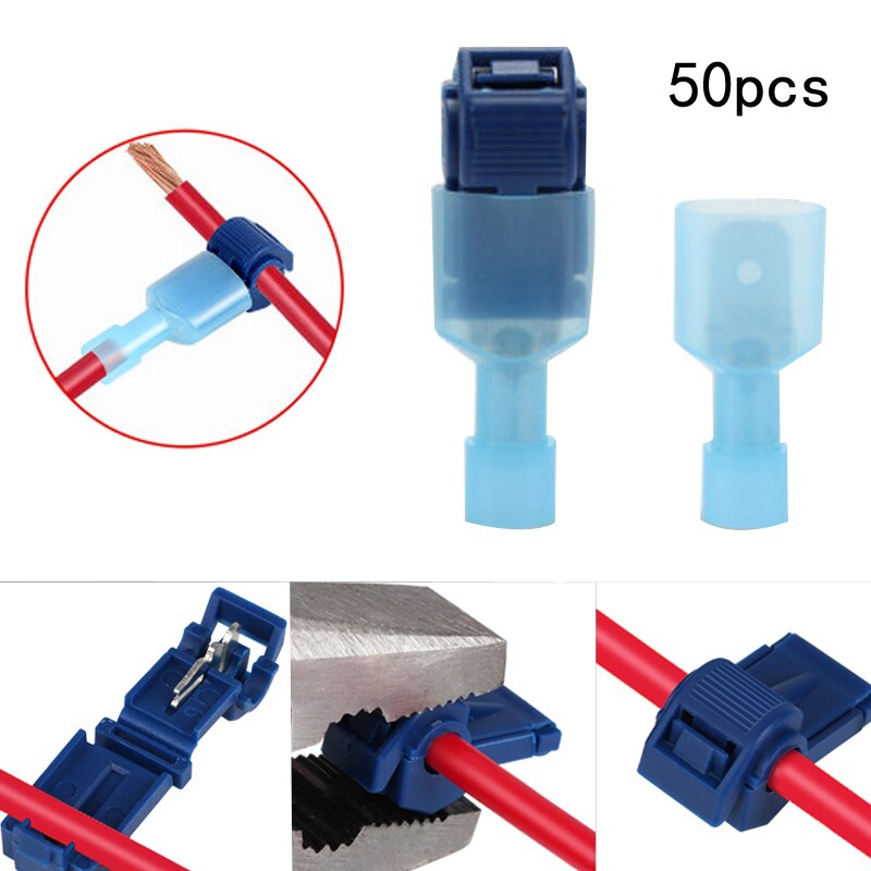 50 Stuks (25Set) quick Elektrische Kabel Connectors Snap Splice Lock Wire Terminal Crimp Draad Connector Waterdichte Elektrische Connector