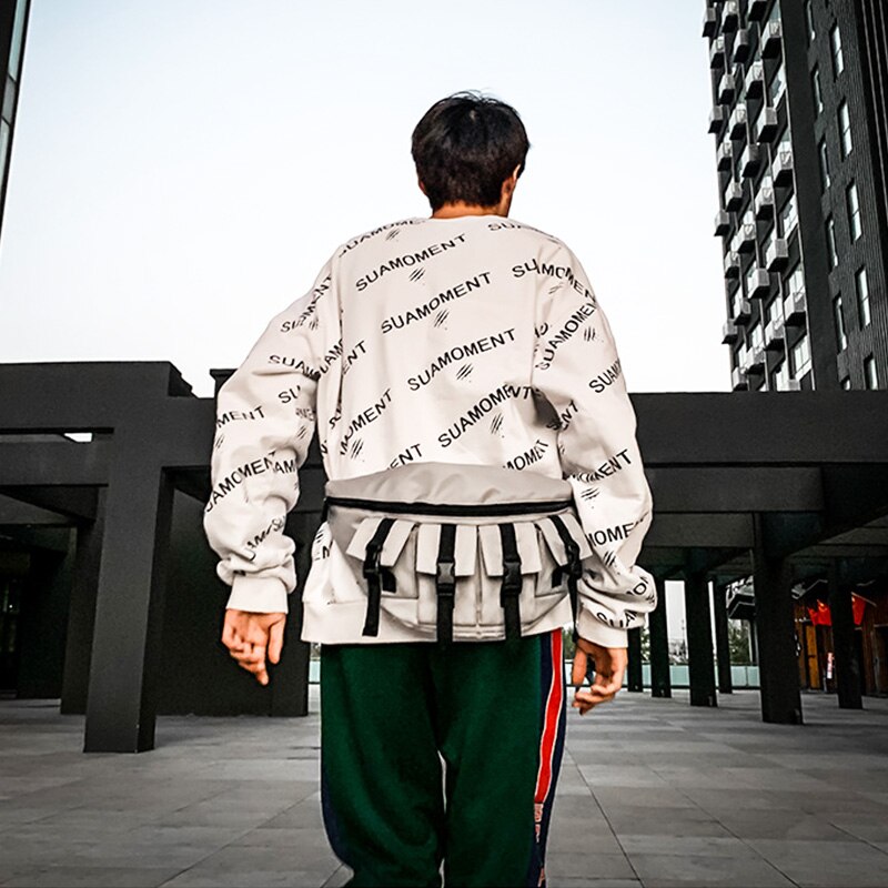 Riñonera impermeable de gran capacidad para hombre y mujer, bolso de pecho, estilo urbano, Hip Hop, plátano, para viajes al aire libre