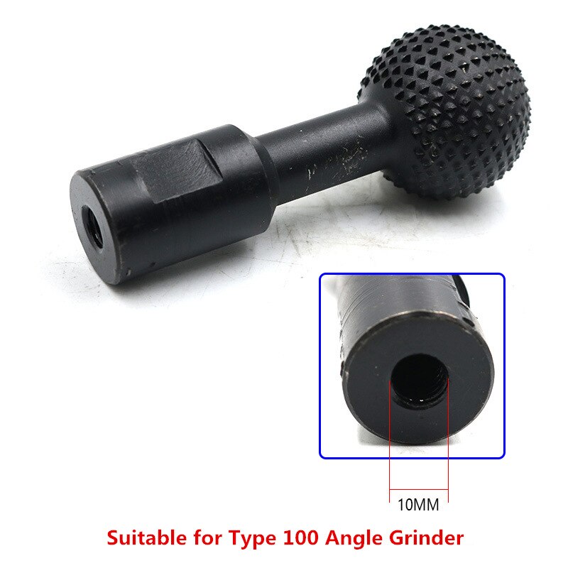 Spherical Wooden Groove Carving Knife File Carving Grinding-Head Angle Grinder Ball Gouge Rotary Woodworking Polishing Tools: 10mm