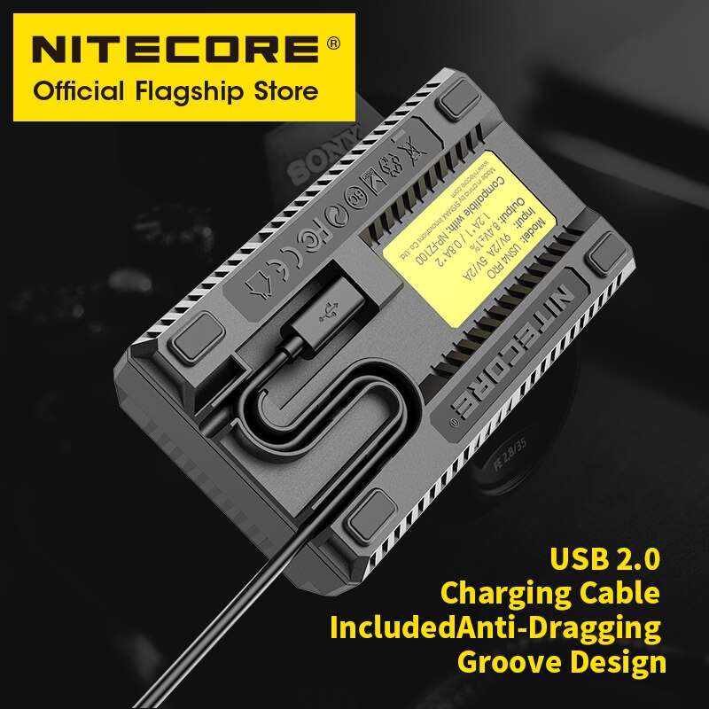 NITECORE USN4 PRO Sony camera charger USB fast charge intelligent NP-FZ100