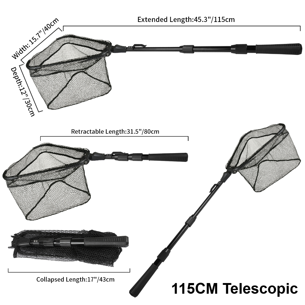 Fishing Net Fish Landing Net Collapsible Fish Net with Anti-Slip Telescoping Pole Handle for Kids Adults in Saltwater Freshwater: plum