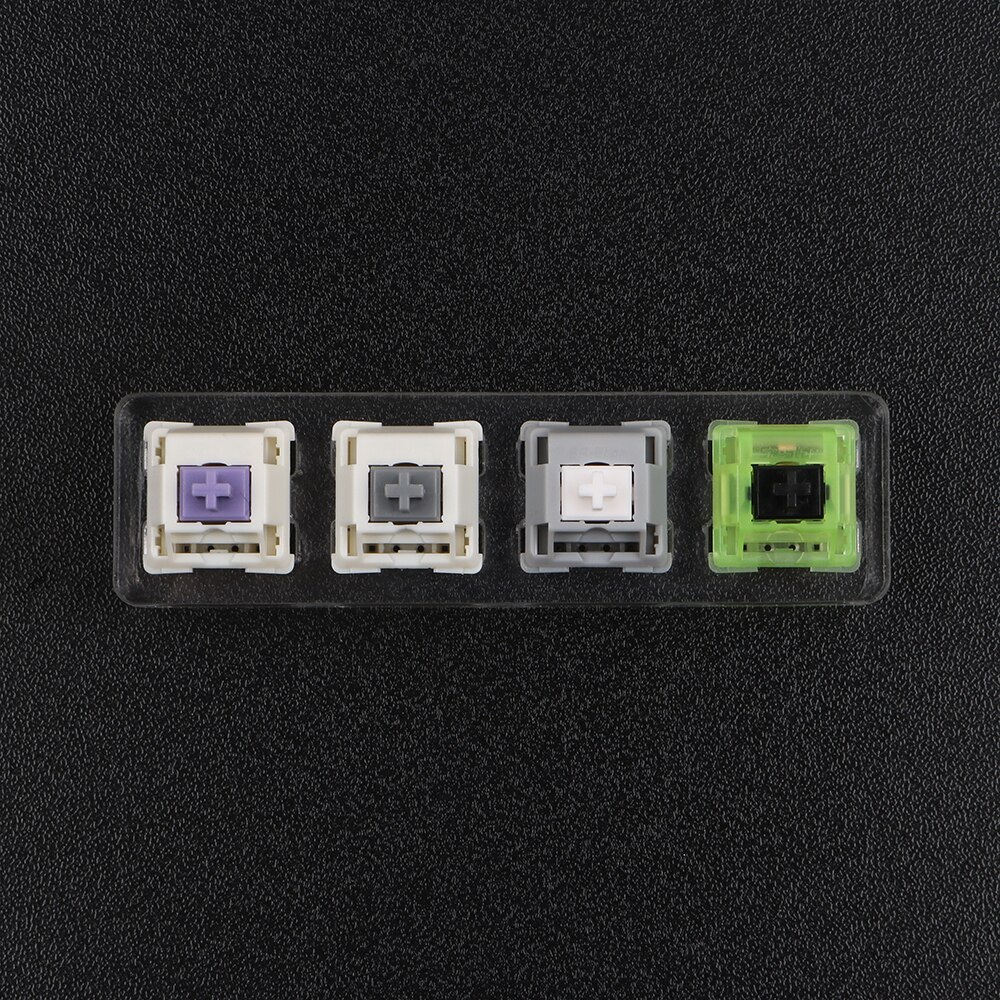 SP STAR Switch Tester Purple Grey Meteor Orange Nightlight Mechanical Keyboard Switch Body Kit w/Acrylic Blank Base Keycaps: 4 test