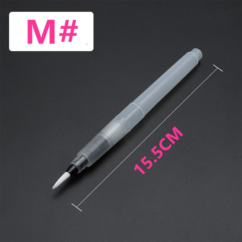 Tinta recarregável escova de tinta água tinta caneta cor da água cabeça macia caligrafia desenho pintura ilustração caneta marcador: e