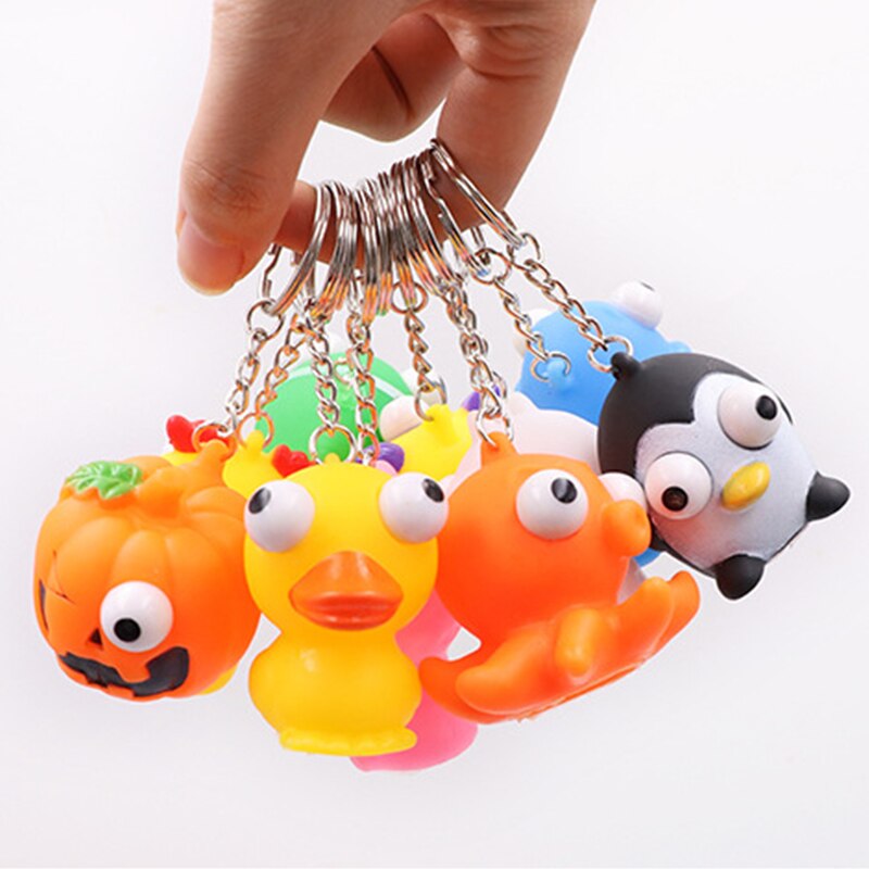 Kreative tasche anhänger gequetscht öse puppe vent squeeze kleine spielzeug lustige dekompression spielzeug keychain