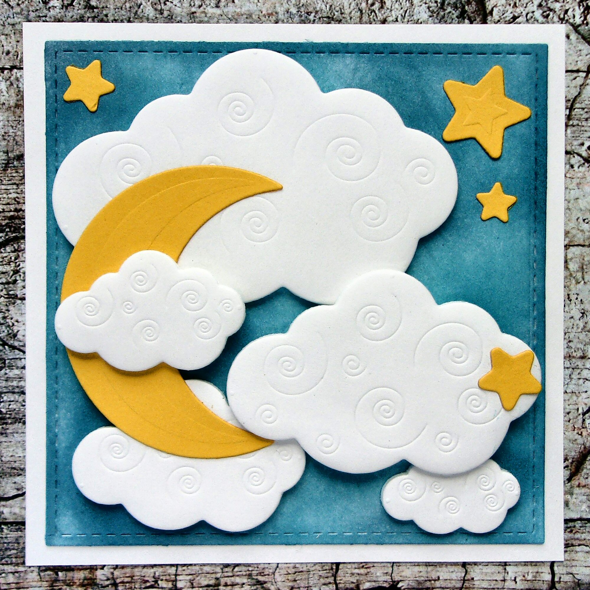 Night Sky Metal Cutting Dies Moon Star Cloud Stencil for DIY Scrapbooking Paper Card Decorative Craft Embossing Die