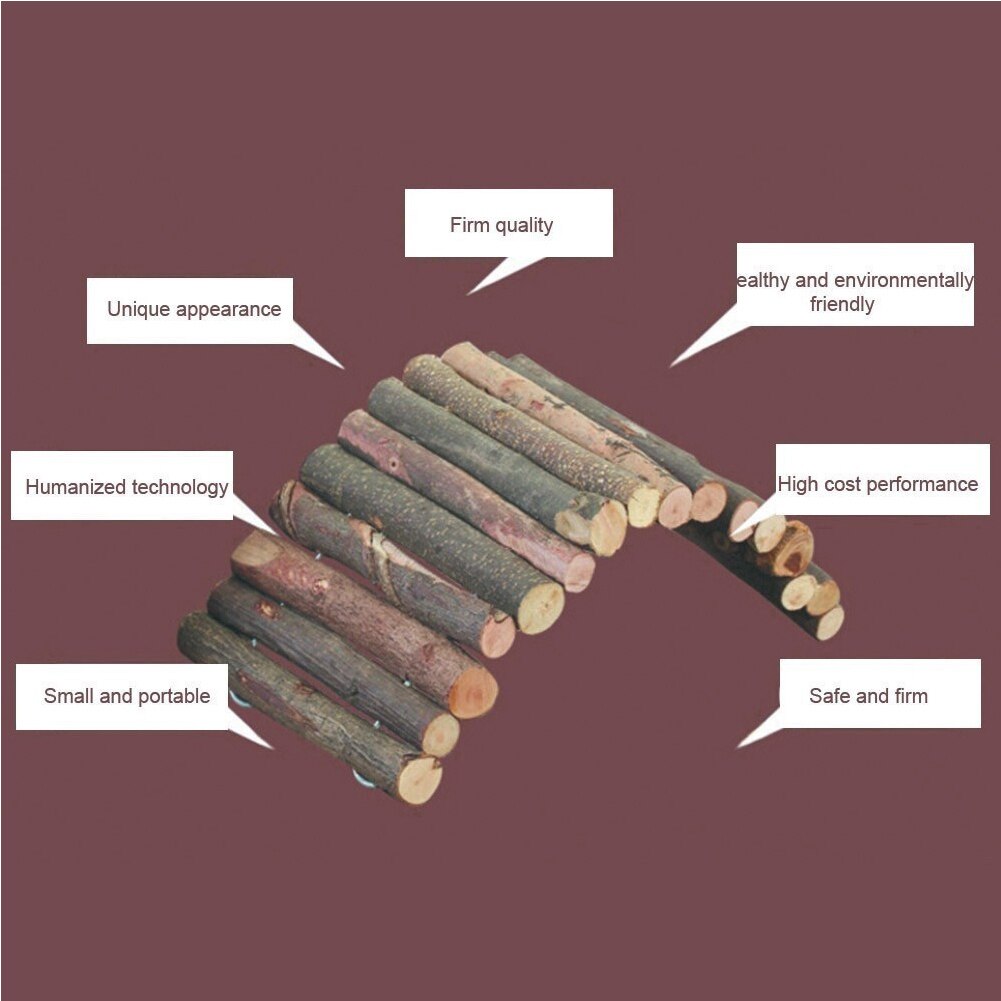 Non Toxic Hamster Training Tool Scorpions Escape House Pet Toy Eco-friendly Durable Turtle Chew Safe Molar Ladder Wooden Fence