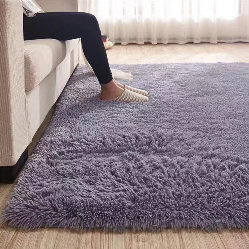 Bästa priset fluffiga mattor halkskydd matta matsal tillbehör matta hem sovrum golv matta rumsredskap  c6 r 9