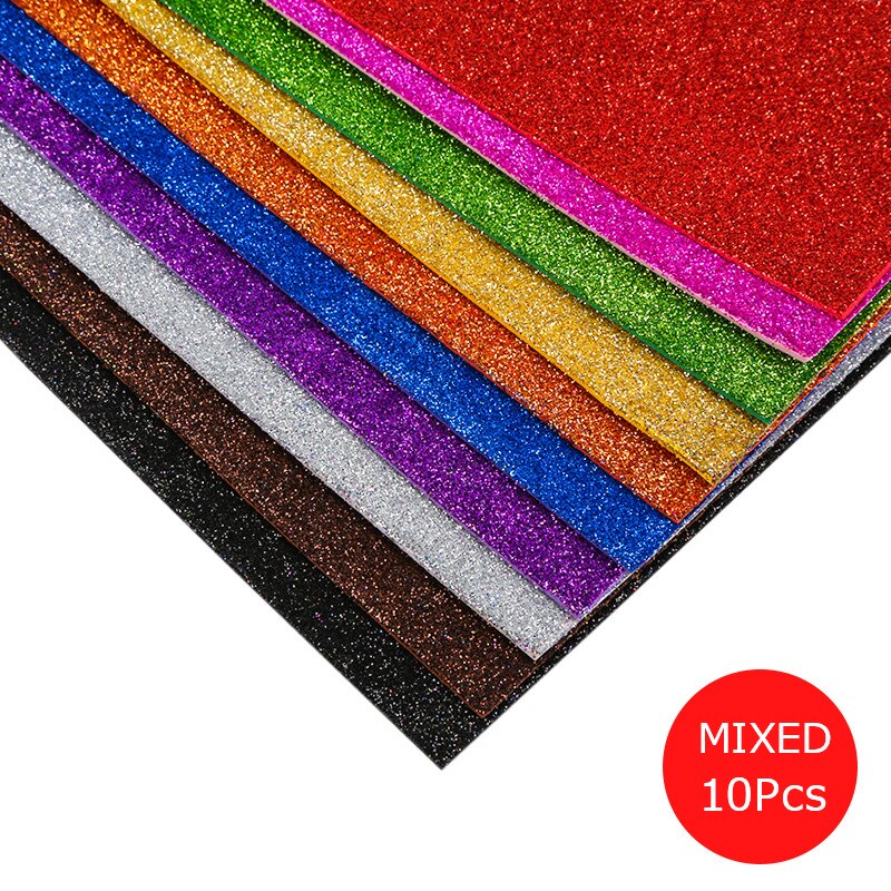 40cm * 60cm eva espuma papel artesanal glitter ouro esponja diy artesanato material multicor flor prop festa de natal papel: Mixed 40x60cm