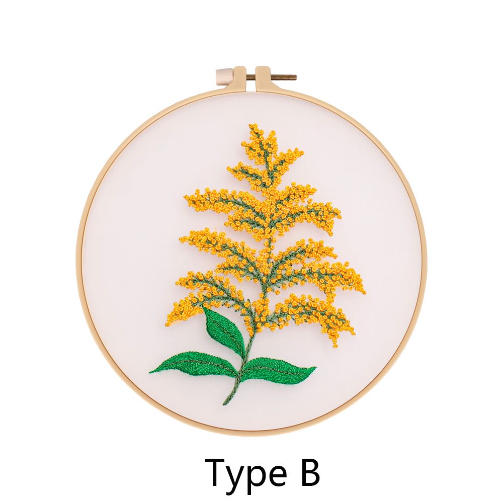 Manual DIY Needle Arts Arts Crafts Embroidery Set Needlework Tools Cross Stitch Kit Embroidery Material Bag: Type B